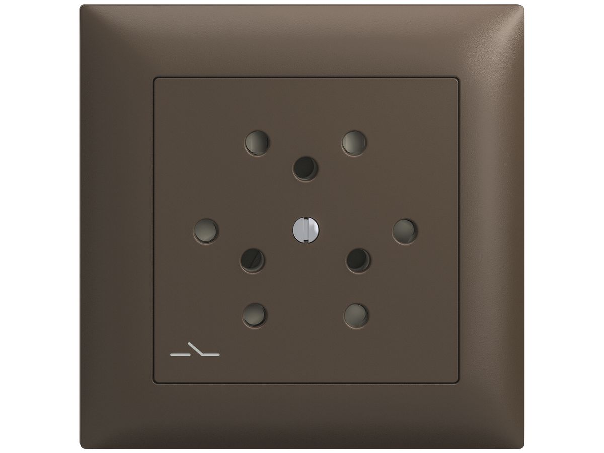 Frontset EDIZIOdue coffee 88×88mm 3×T12/1 mit Shutter
