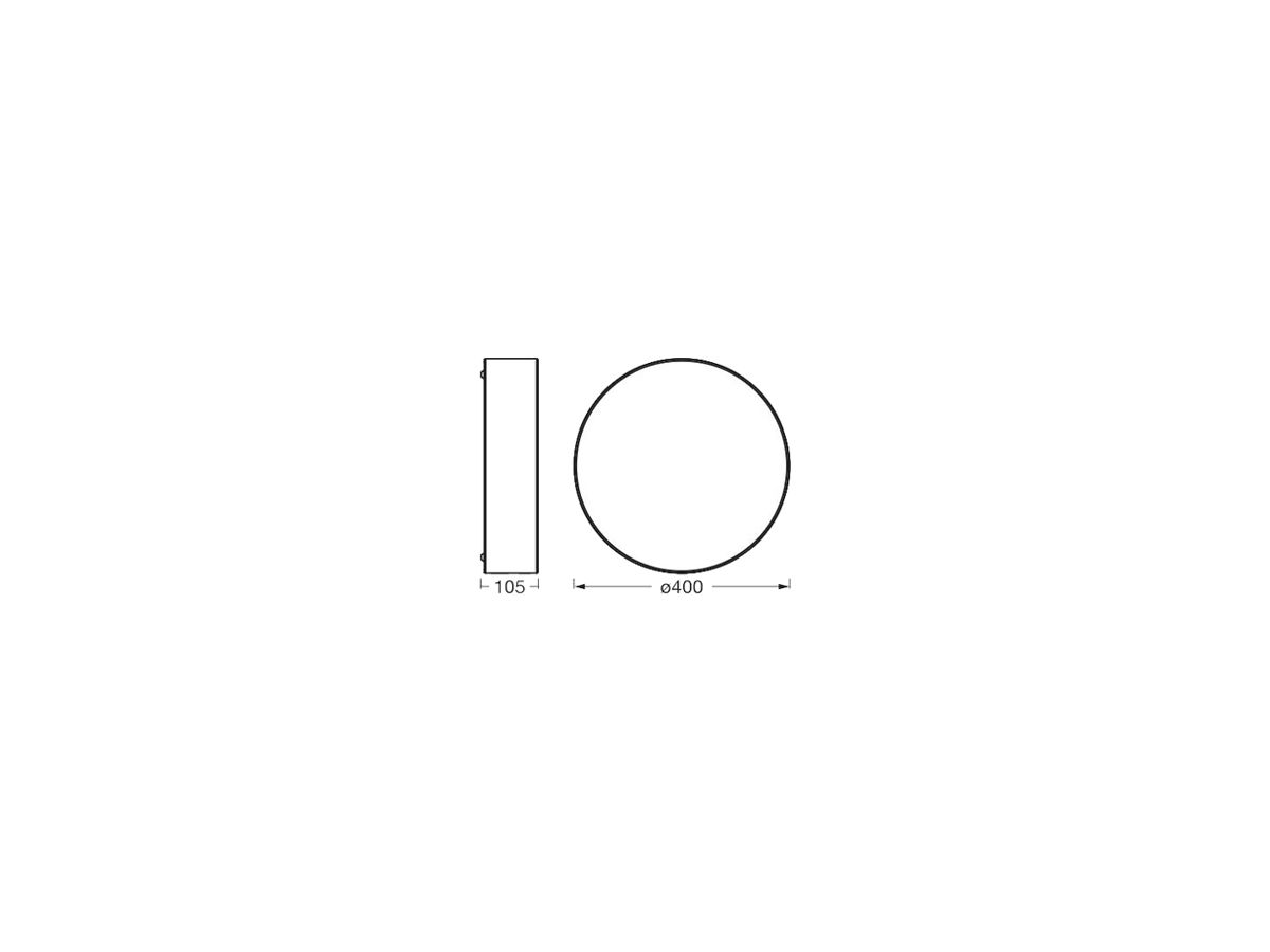 Deckenleuchte LEDVANCE ORBIS PARIS E27 2×0…25W 400mm weiss