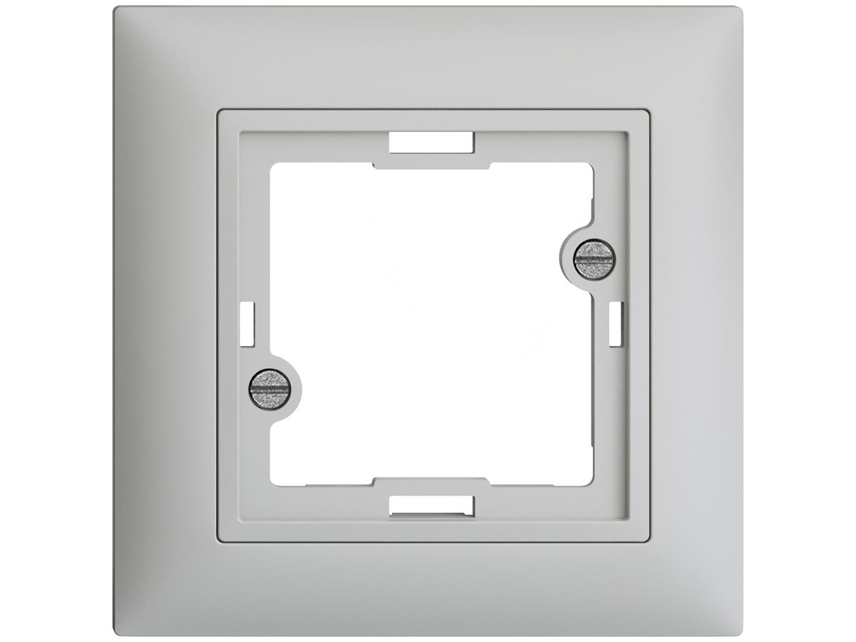 Frontset, EDIZIOdue hellgrau 88×88mm für Signallampe flach