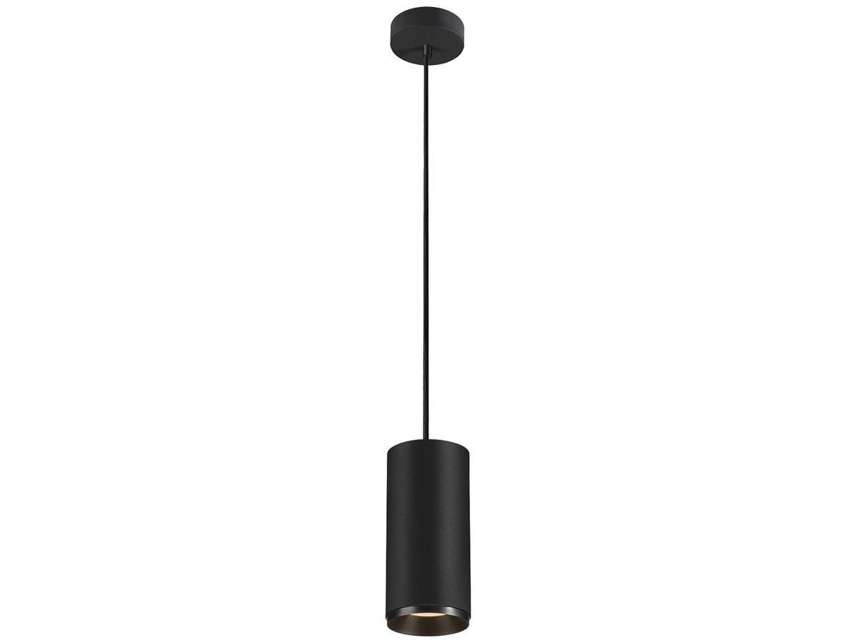 LED-Pendelleuchte SLV NUMINOS L PHASE 28W 2440lm 2700K 24° Ø100×213mm schwarz