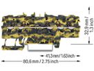 Durchgangs-Reihenklemme WAGO TOPJOB S 1.5mm² 18A 800V 1Etg×5P Ex gu/gelb