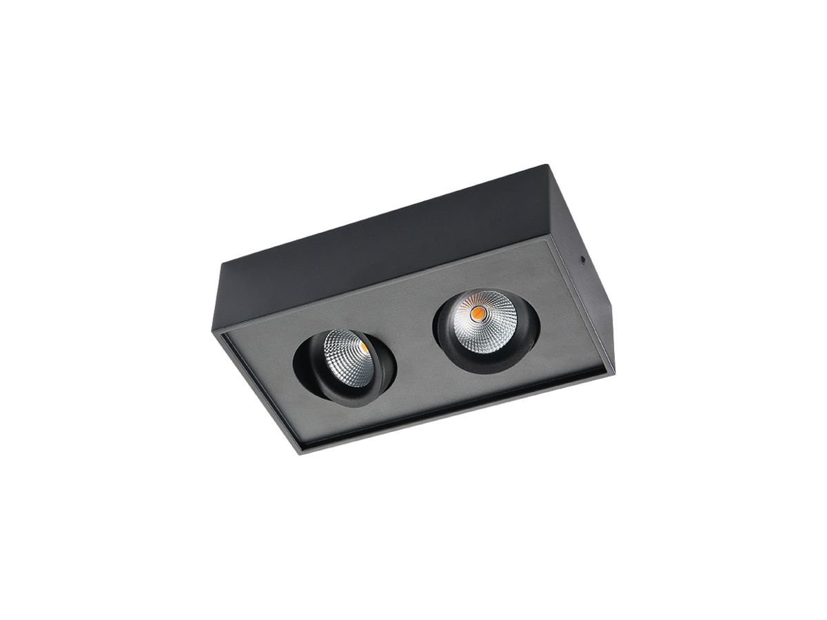 AP-LED-Downlight SG Cube 6W 1010lm 2000…2800K WB DIM 231×132×65mm schwarz