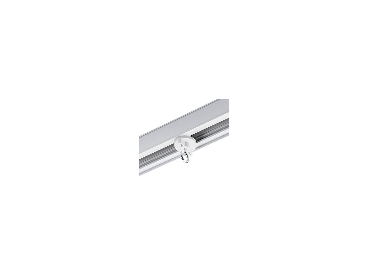 Abhängehalterung SG ShopLine Kunststoff/Stahl Ø25.6×52mm weiss