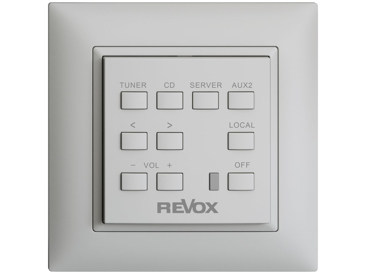 UP-Wandbedienung Revox EDIZIOdue hellgrau
