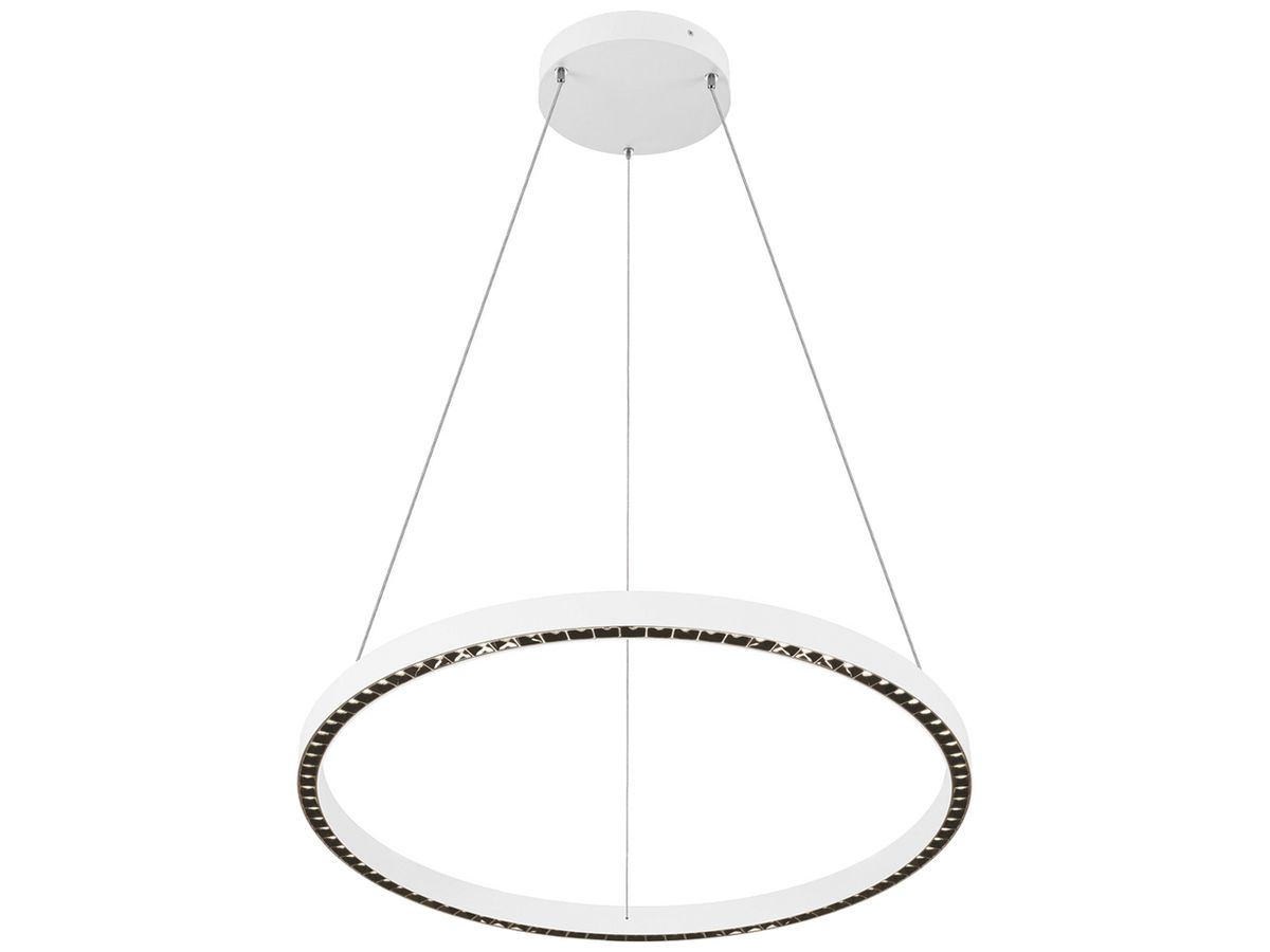 LED-Pendelleuchte SLV ONE CUBE 80W 6500lm 940 DALI direkt/indirekt Ø805 weiss