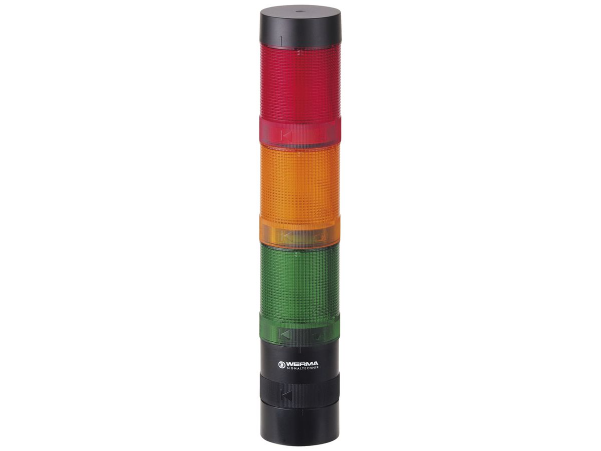 Signalsäule WERMA KS40 Classic BWM, 24VAC/DC, grün/gelb/rot