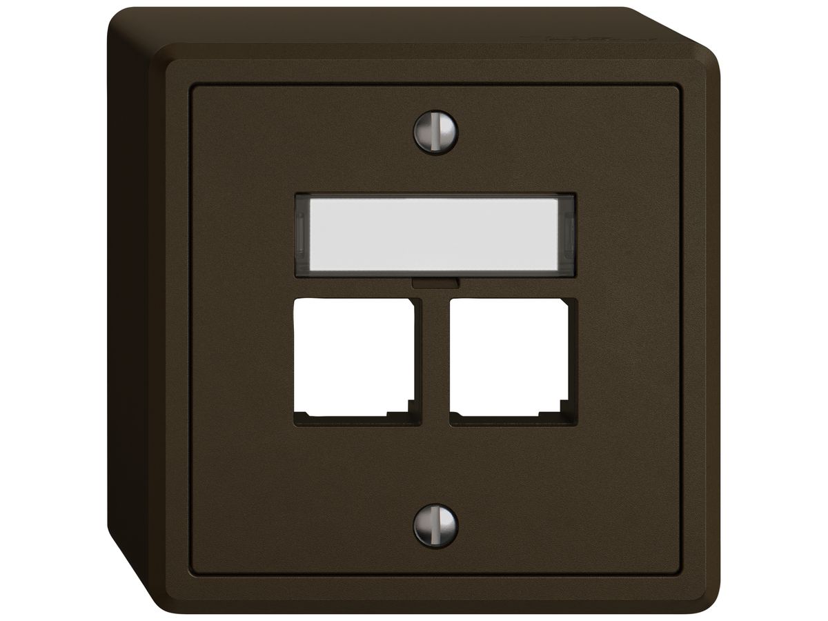 AP-Montageset EDIZIO.liv EASYNET S-One SNAPFIX® gerade 2×RJ45 br