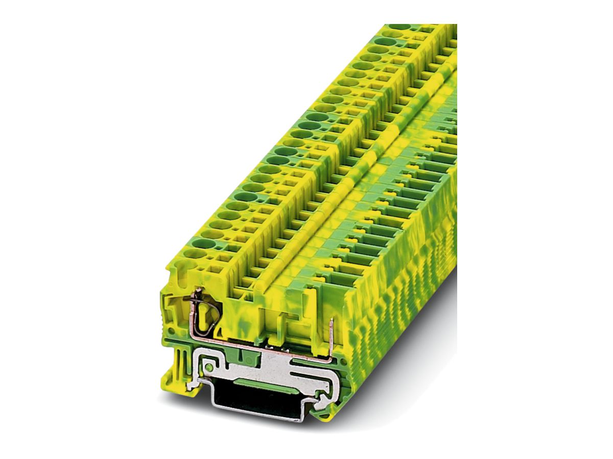 Durchgangsreihenklemme 0.08…6mm² grün-gelb, ST 4/1P-PE