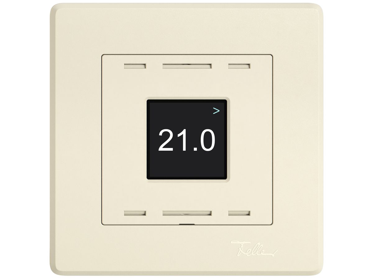 UP-Raumtemperatursensor EDIZIO.liv Wiser SNAPFIX® 230V 5…30°C crema