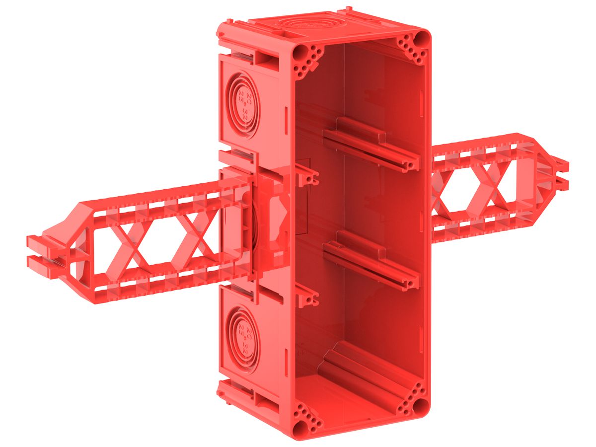 Einlasskasten CRALLO-LEU 198×302×73mm 3×1 halogenfrei rot