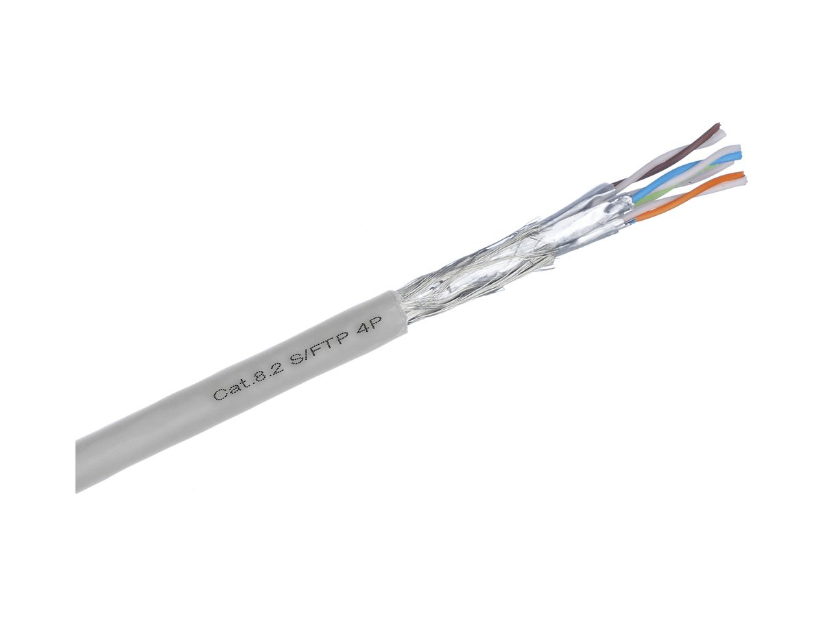 Datenkabel R&M CAT8.2 S/FTP AWG22 2000MHz B2ca grau 500m