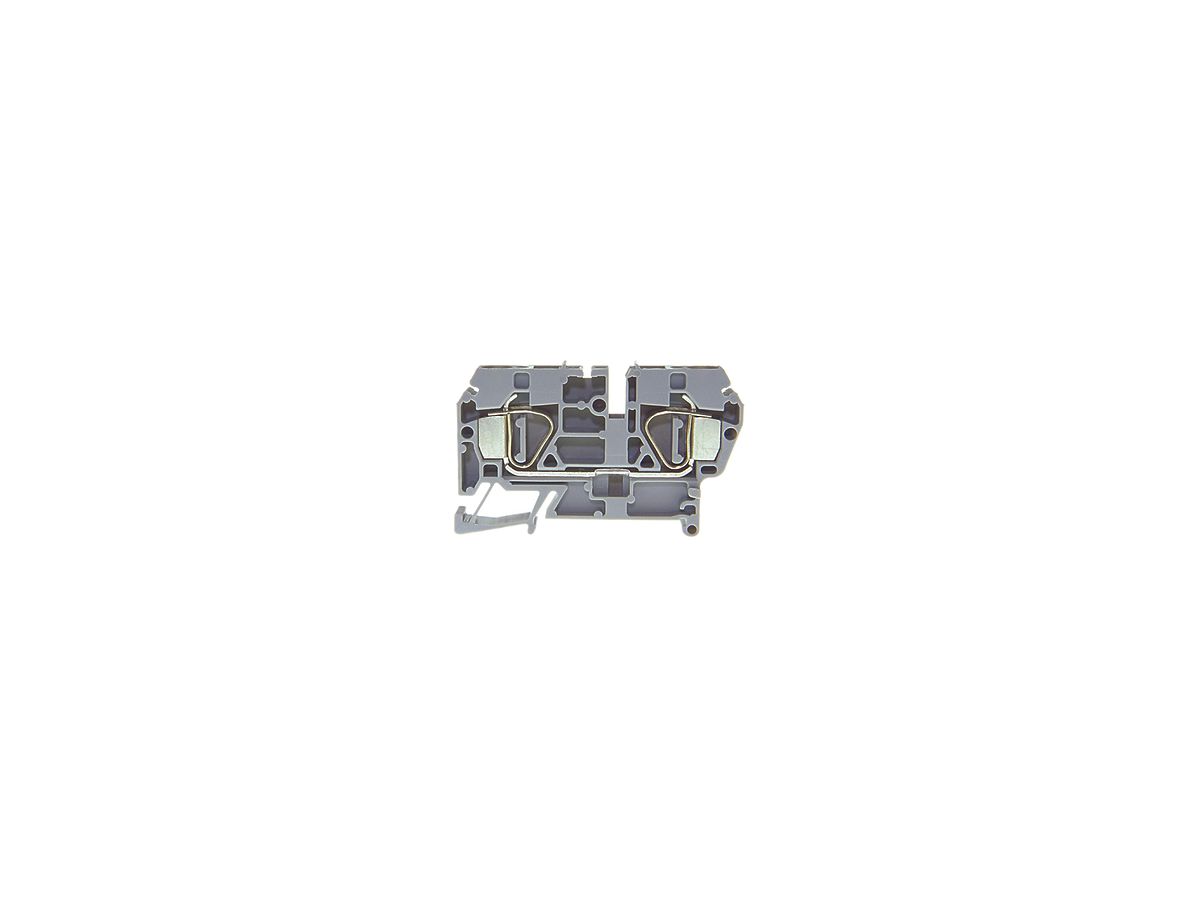 Durchgangs-Reihenklemme Woertz Ex 0.5…6mm² 50A 600V Federzugansch.2×1 TH35 grau