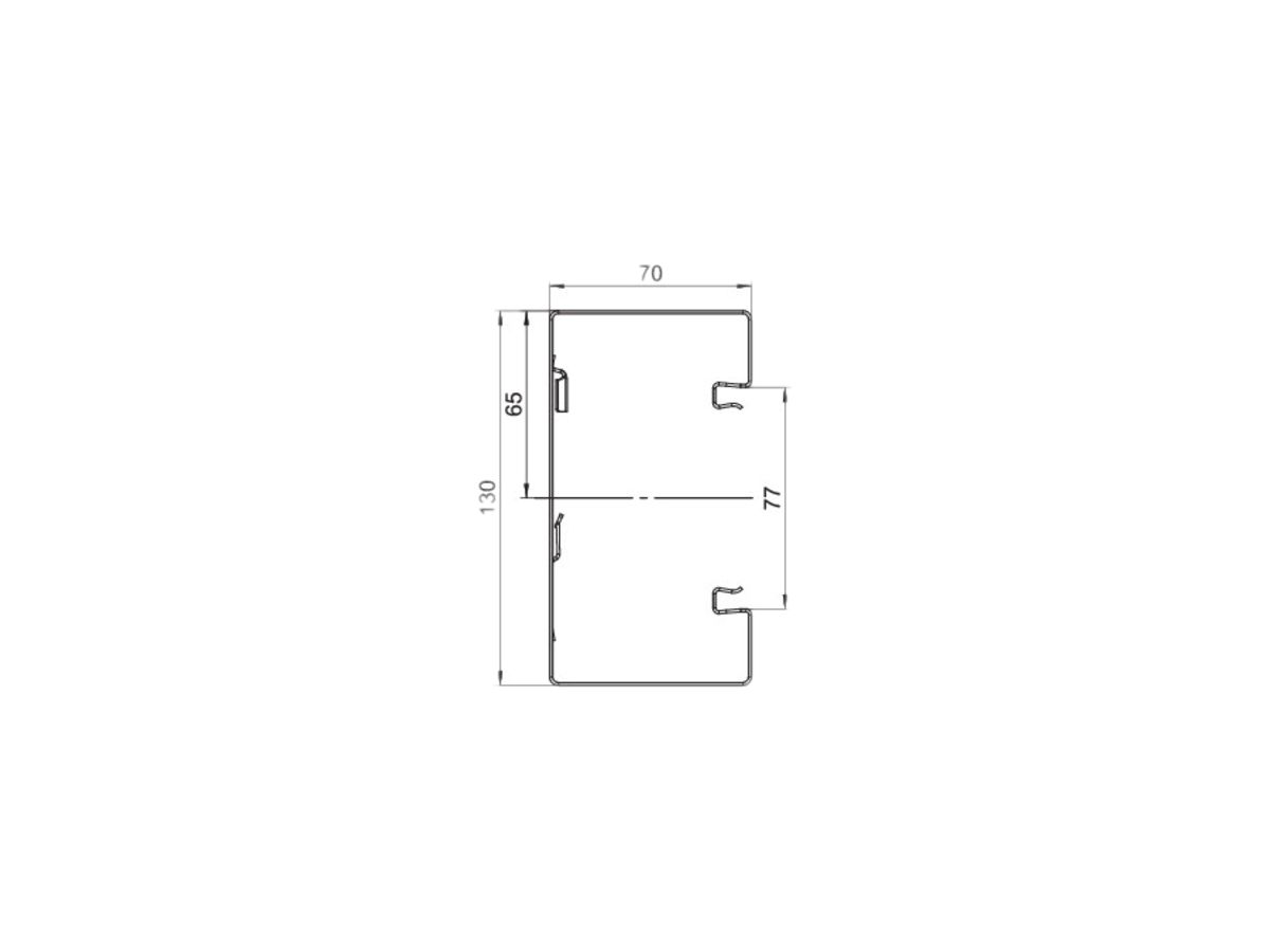 Grundprofil Bettermann GS-S70130 reinweiss