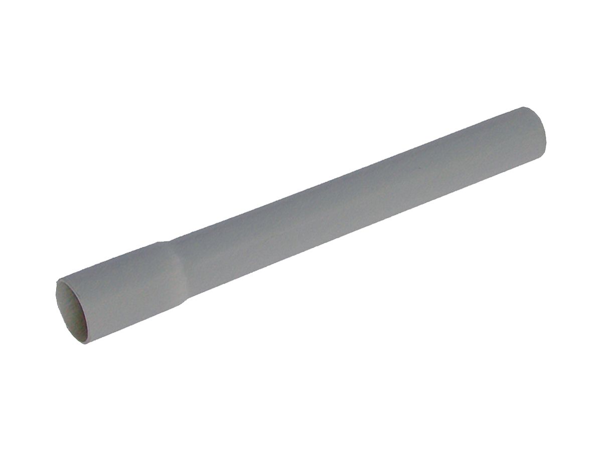 KIR-Rohr M16 steif mit Muffe hellgrau
