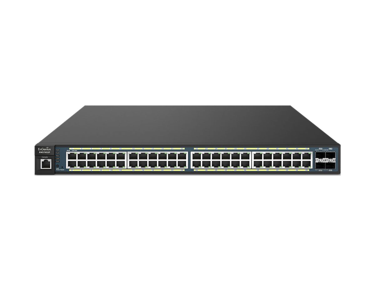 Controller Switch EnGenius EWS7952P, 50AP PoE+, 48×1000T, 4×SFP, 410W