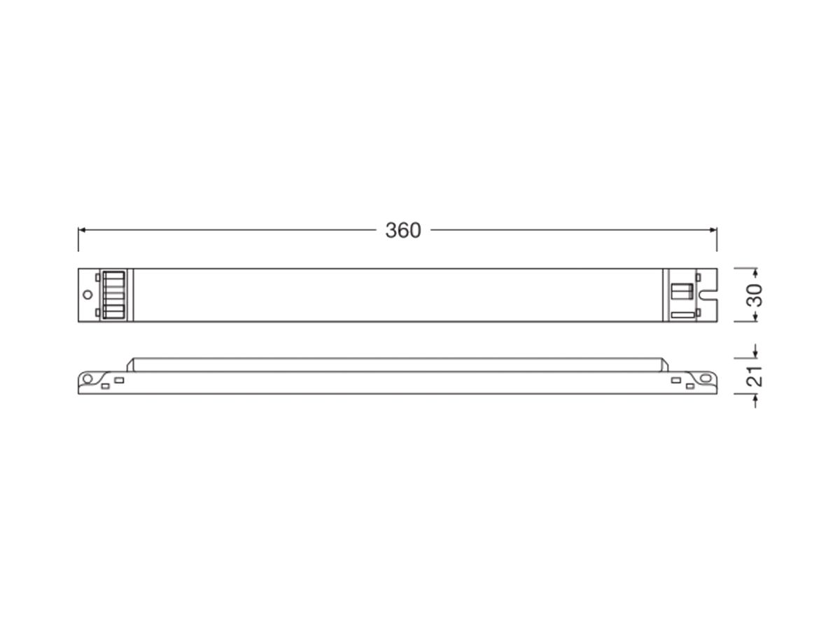 LED-Betriebsgerät LEDVANCE 150W OUT:40…220V 300…1100mA DALI 360×30×21mm