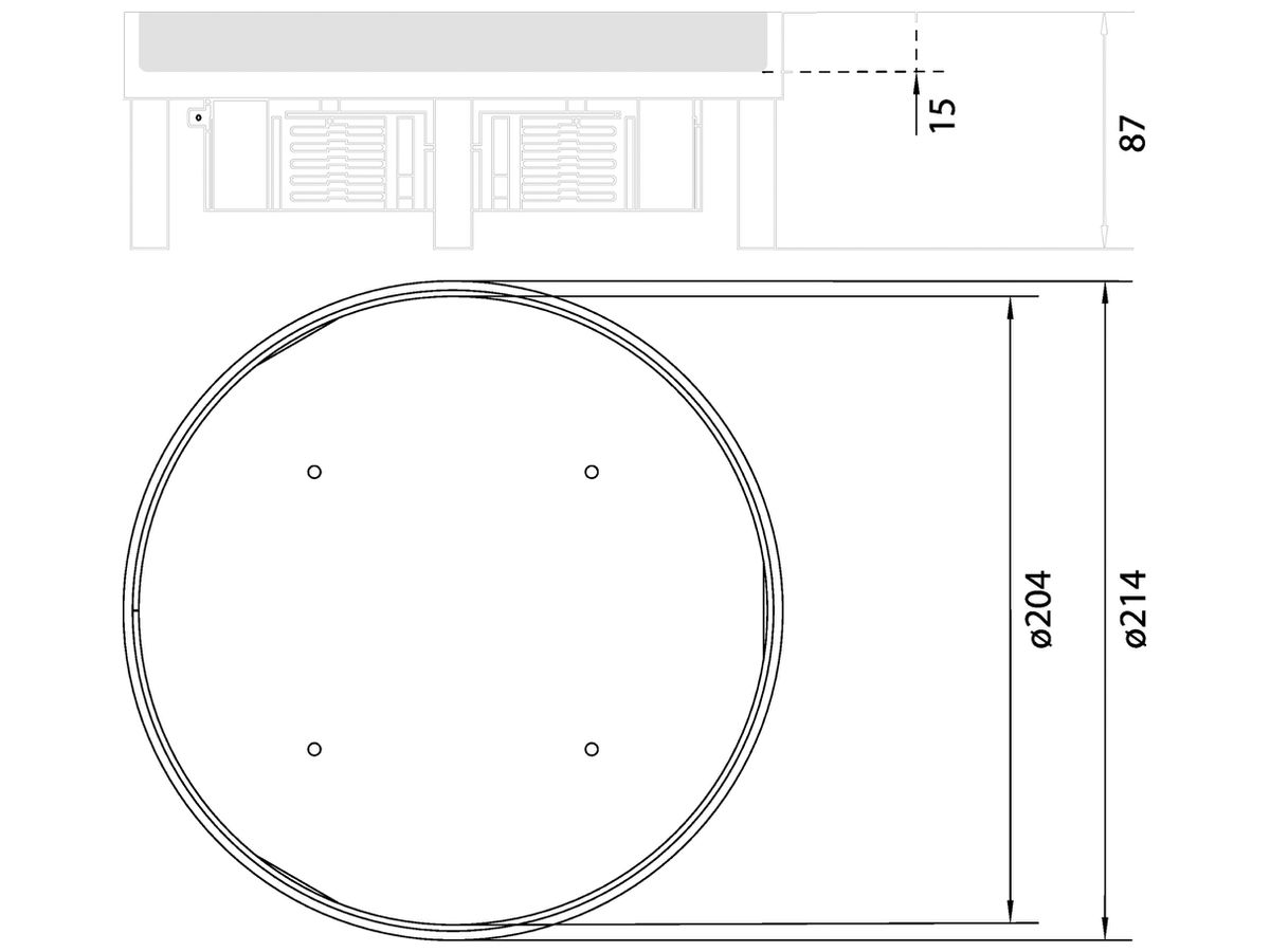 Schwerlastkassette Hager R06 6 32mm rostfreier Stahl