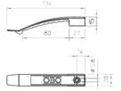 Kabelklammer Bettermann 2032 SP 1×8 NYM3×1.5 hellgrau