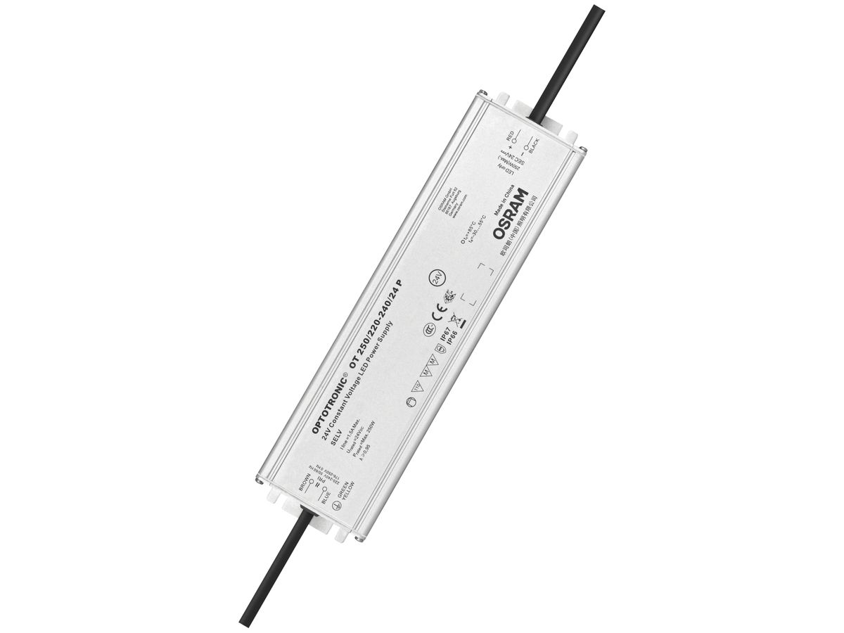 LED-Konverter OT 250/220…240/24 P 250W 24VDC 265×68×40mm IP66