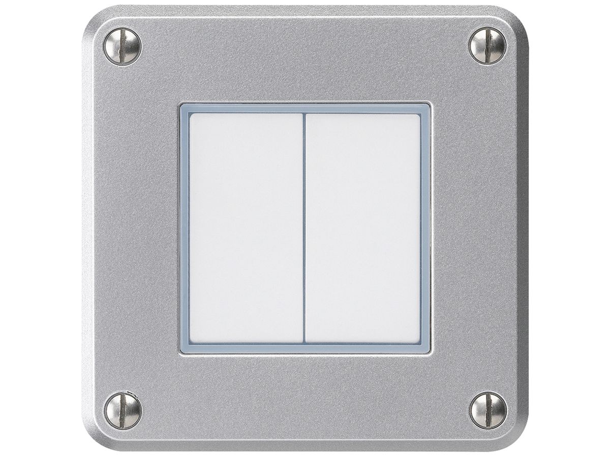 UP-Drucktaster robusto IP55 2×1P aluminium