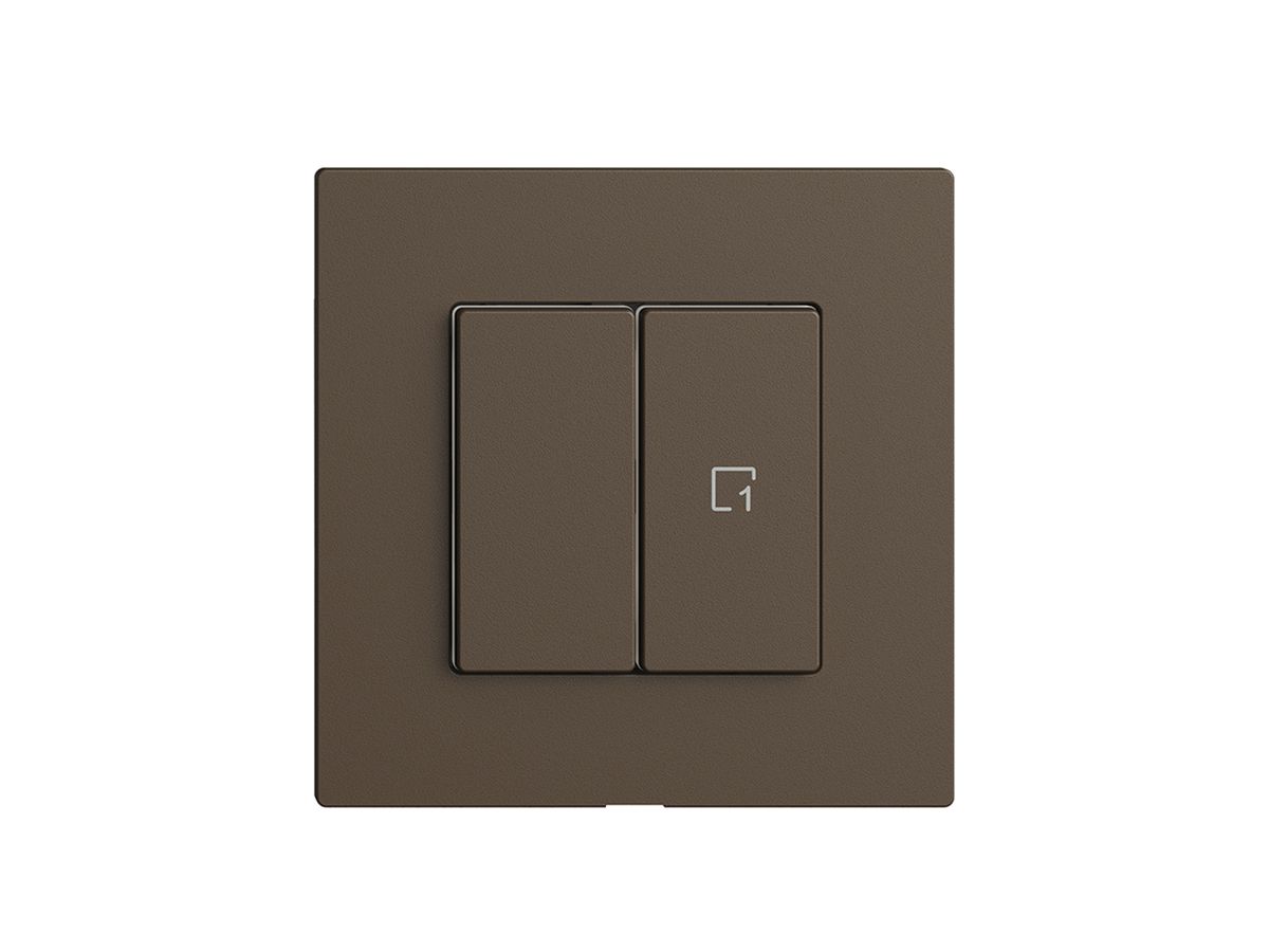 Druckschalter 1K/2T Szene Edue Wiser coffee