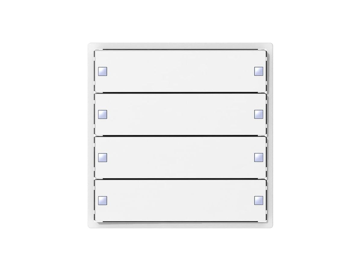 Aufsatz zu Tastsensor ABB SIDUS KNX Design ZE-Typ, 4/8, weiss