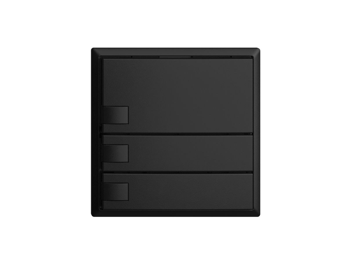 UP-Taster KNX 3-fach EDIZIOdue schwarz RGB ohne LED