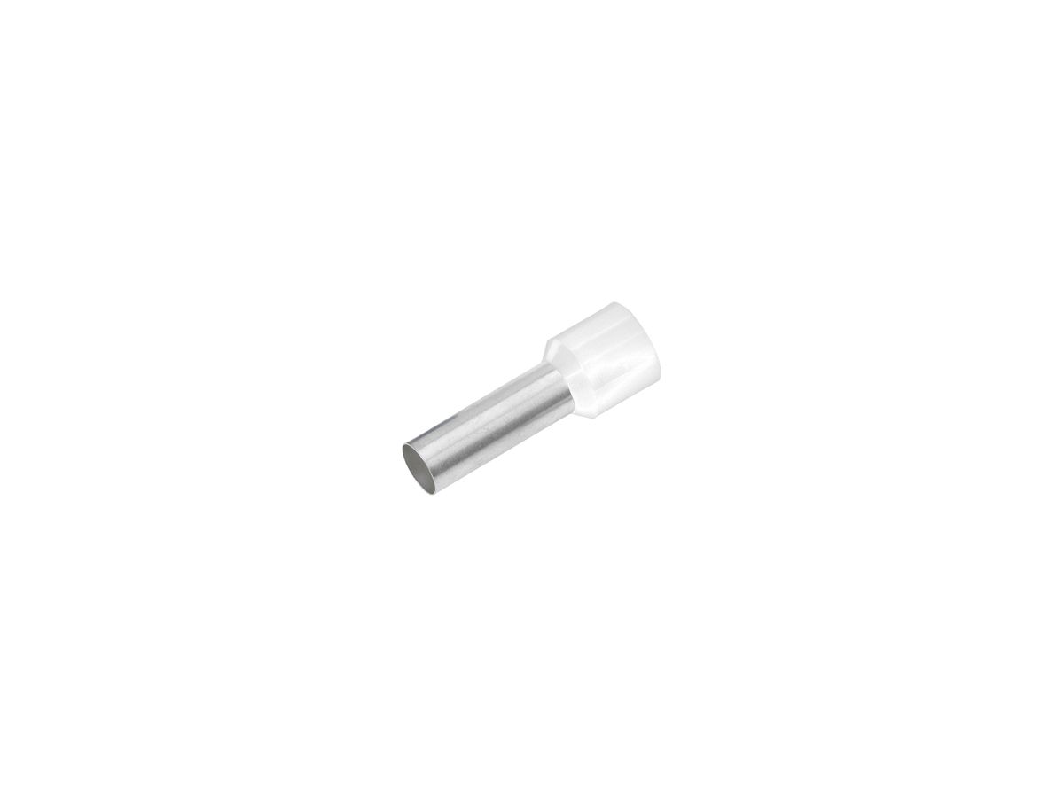 Aderendhülse Cimco 0.5mm² 10×16mm Kupfer PP weiss