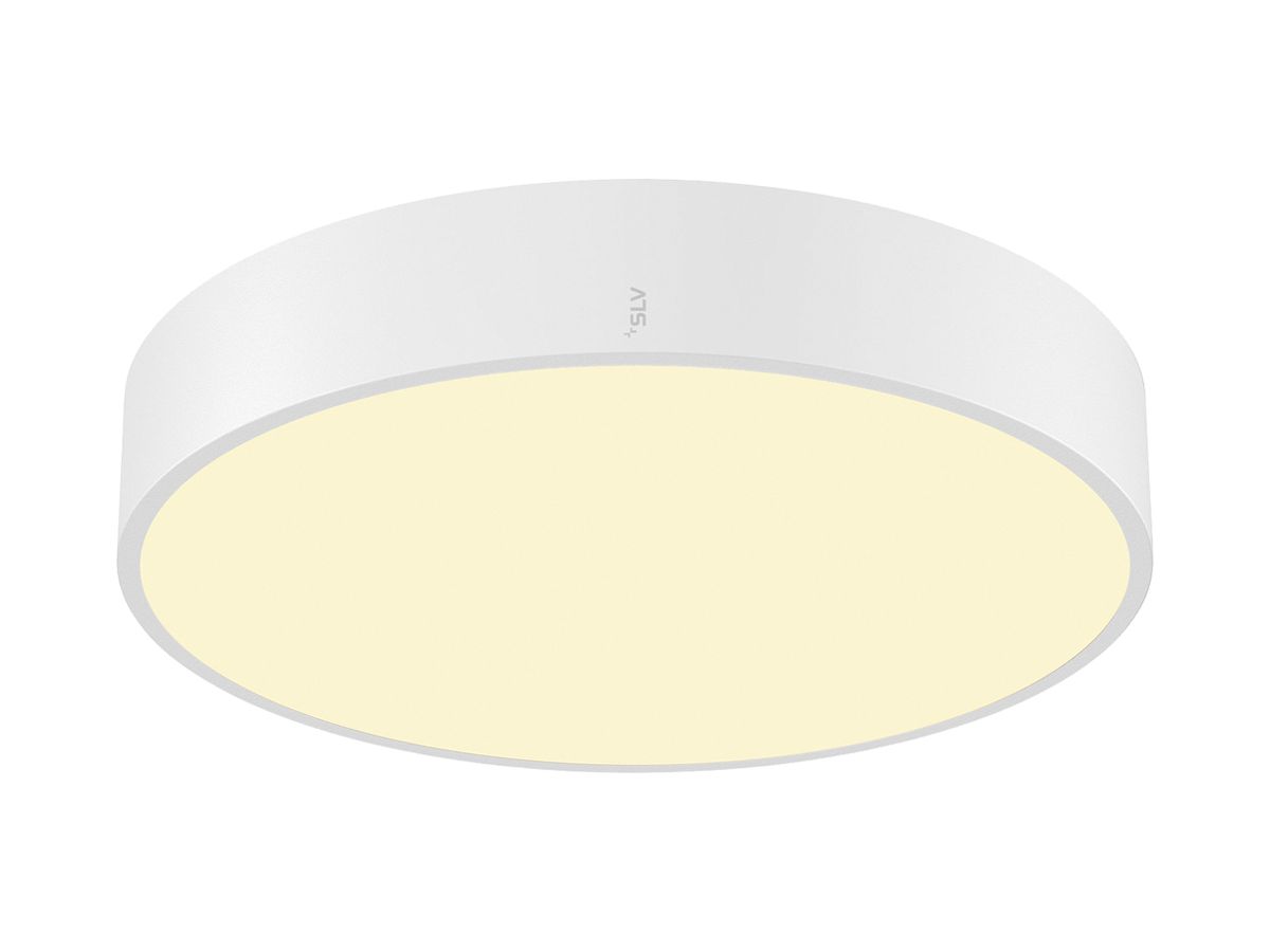 LED-Deckenleuchte SLV MEDO PRO 40 19W 2650lm 930/940 IP50 DALI Ø380mm weiss