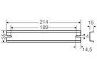 Tragschiene Hensel, 214mm, für DK / KF / EB 50…
