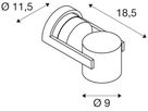 LED-Decken-/Wandleuchte SLV OCULUS 11W 780lm 2000…3000K DIM weiss