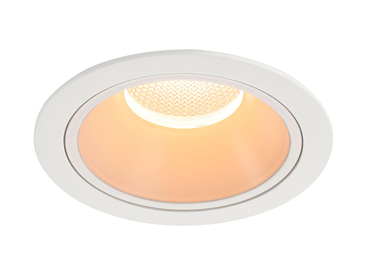 EB-LED-Deckenleuchte SLV NUMINOS XL 24W 3500lm 2700K WB DALI DIM Ø160×105mm ws