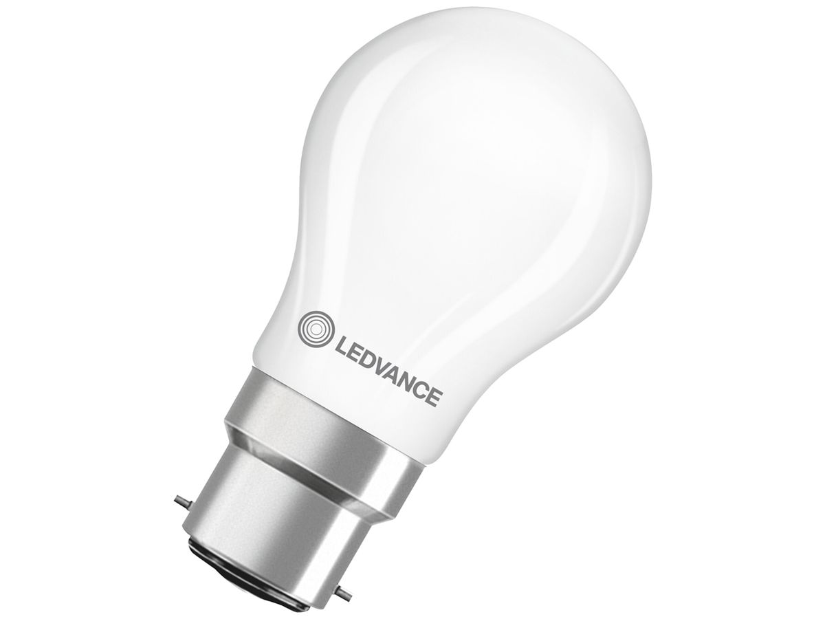LED-Lampe LEDVANCE CLASSIC B22d 3.4W 470lm 827 mattiert Ø45×83mm