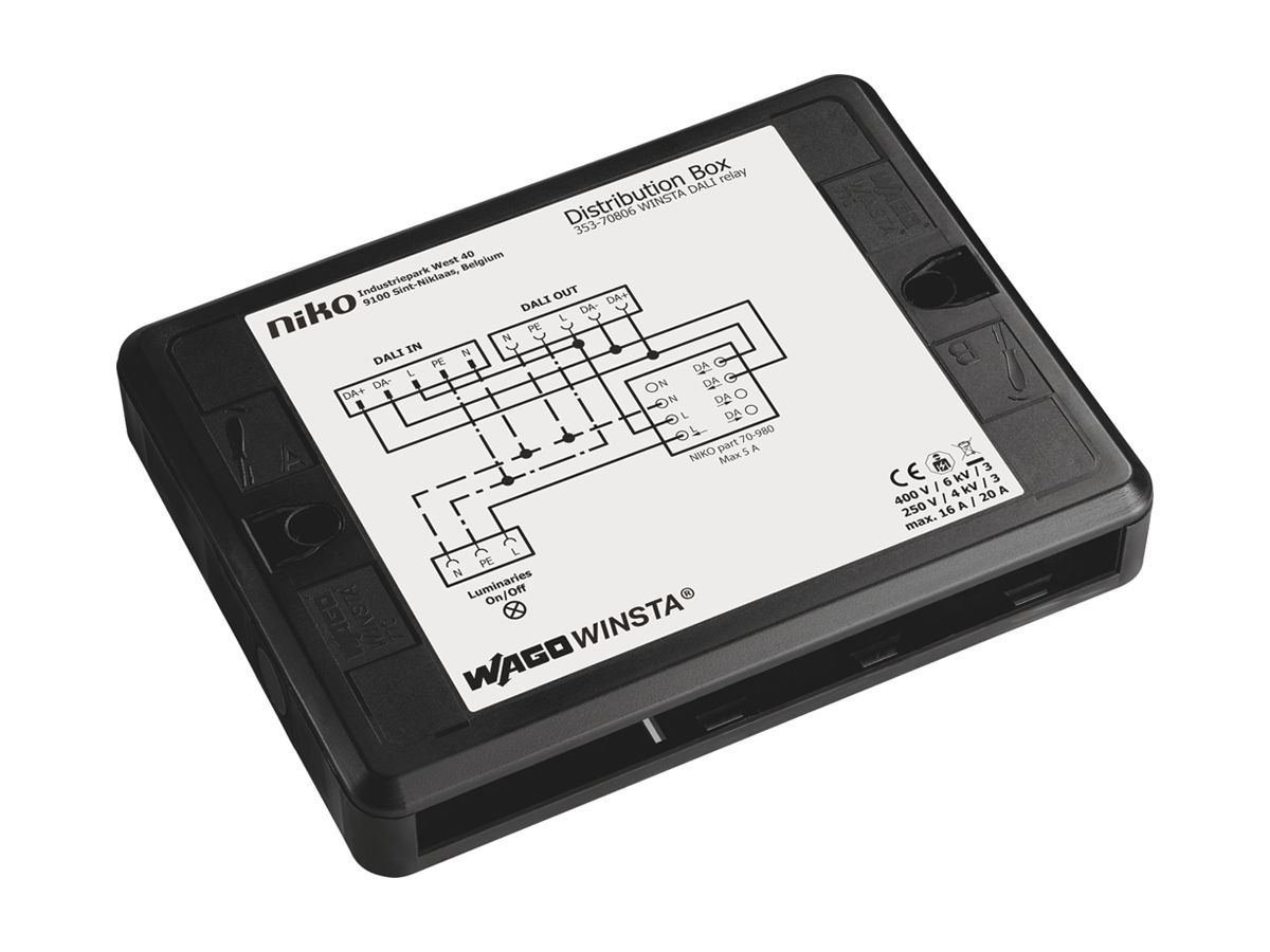 Verteilerbox WAGO WINSTA DALI Relais, für P48 DALI 2/BMS