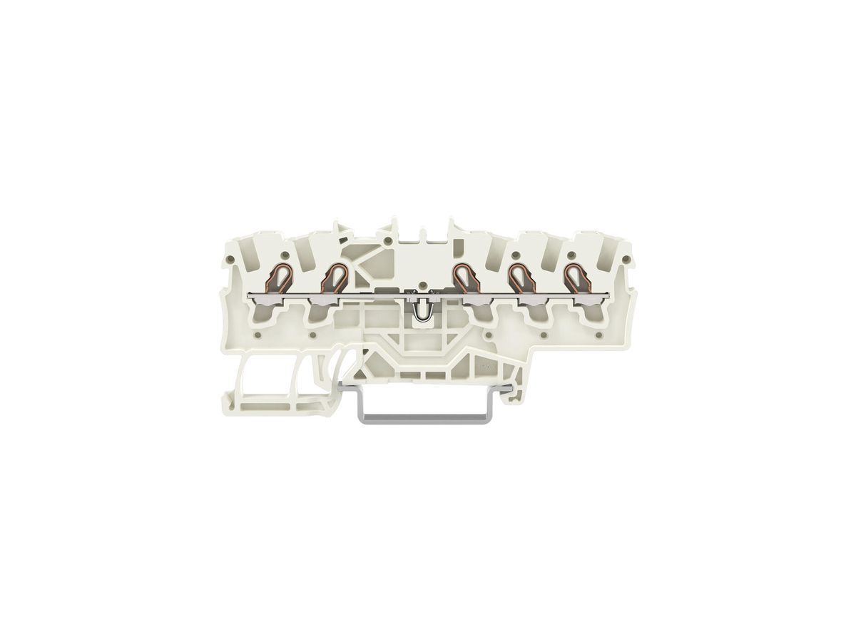 Durchgangs-Reihenklemme WAGO TOPJOB S 1.5mm² 18A 800V 1Etg×5P Ex lgu
