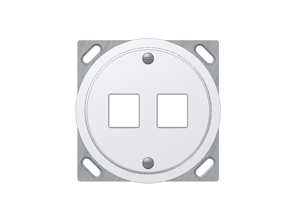 EB-Montageset Keystone Dätwyler weiss 2×, Ø63mm, gerade