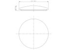 LED-Deckenleuchte Philips Moire 36W 3600lm 2700K Ø460mm weiss