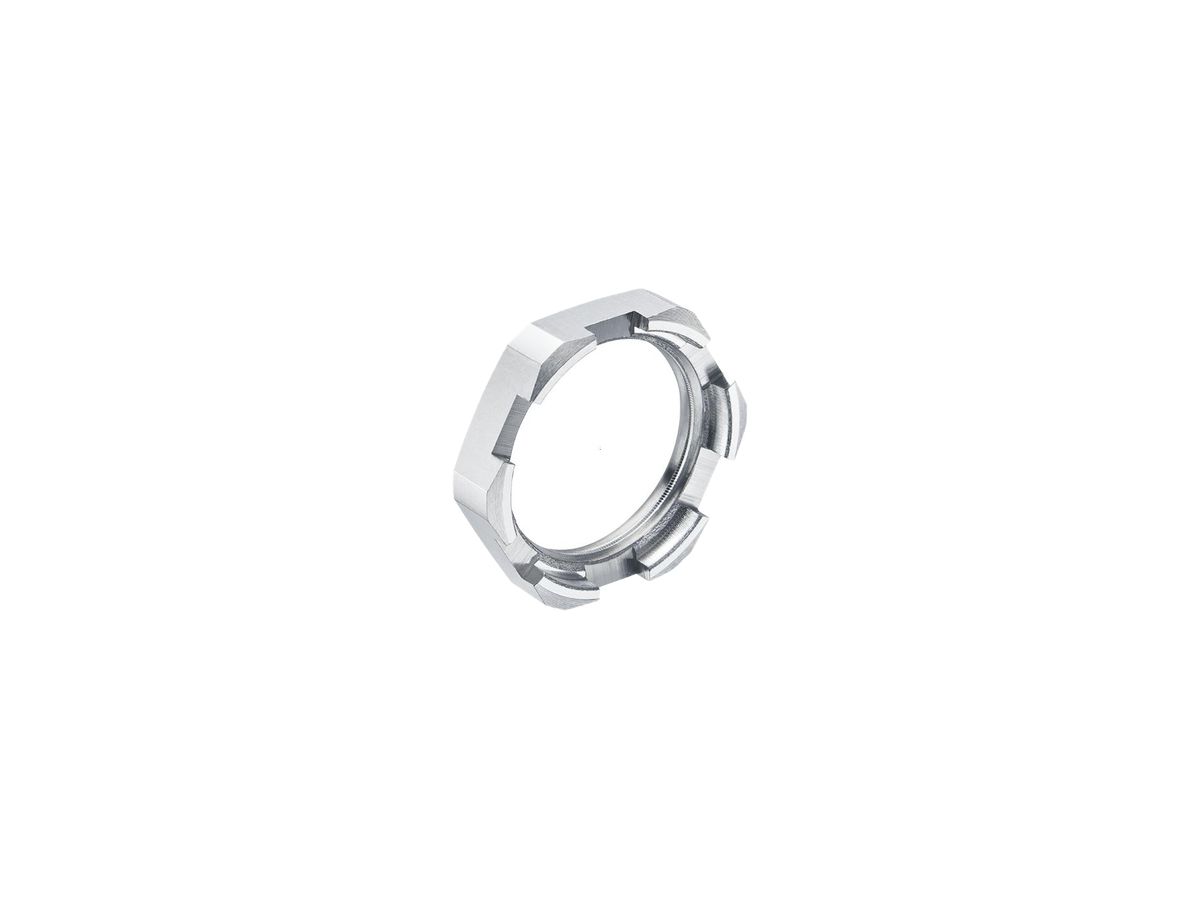 Gegenmutter AGRO M20×1.5 für Entwässerungselement Messing vernickelt