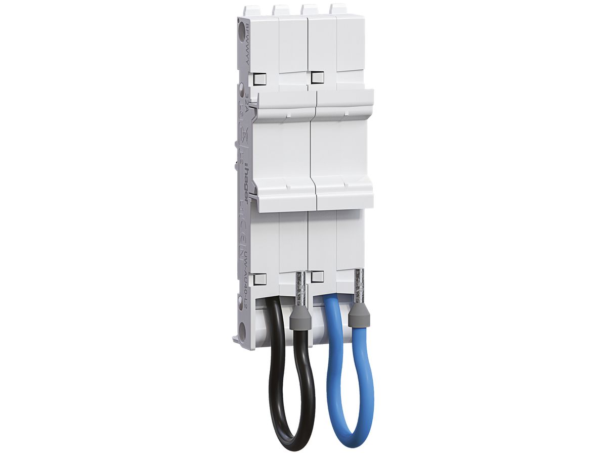 Universaladapter Hager uniway 36mm, 40A, 2P, L2N