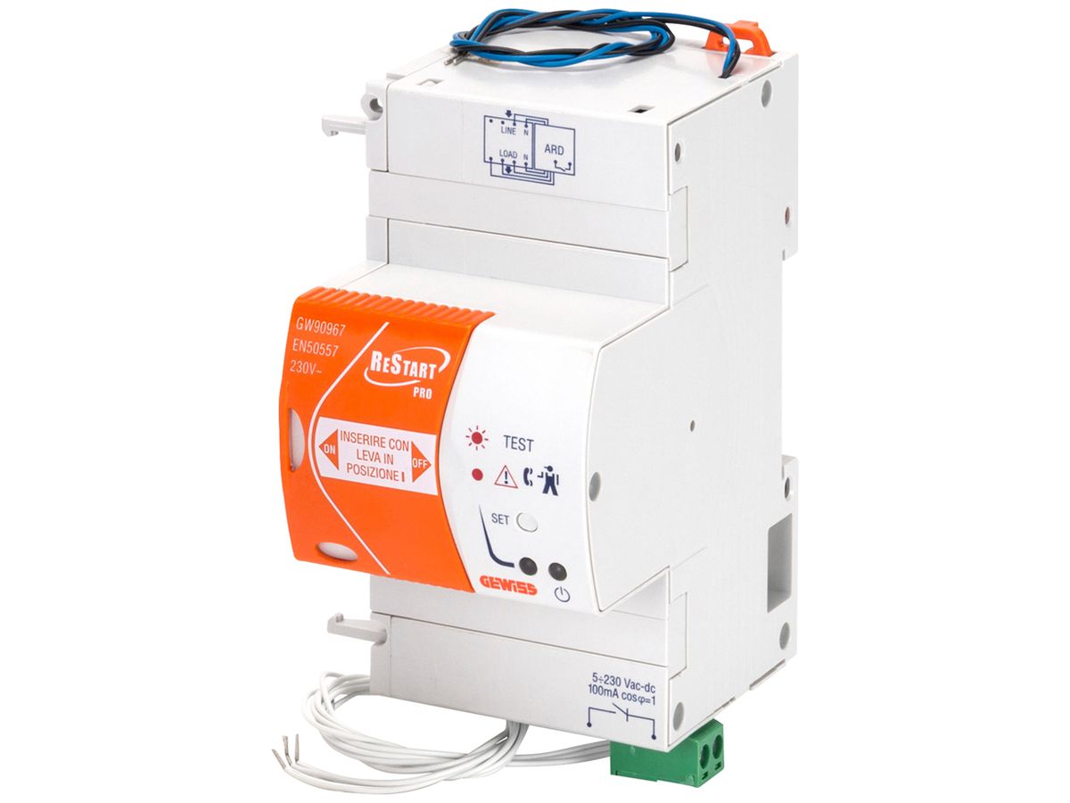 REG-Hilfskontaktblock Gewiss 90 ReStart 0.03A 230V 1Sign 3TE