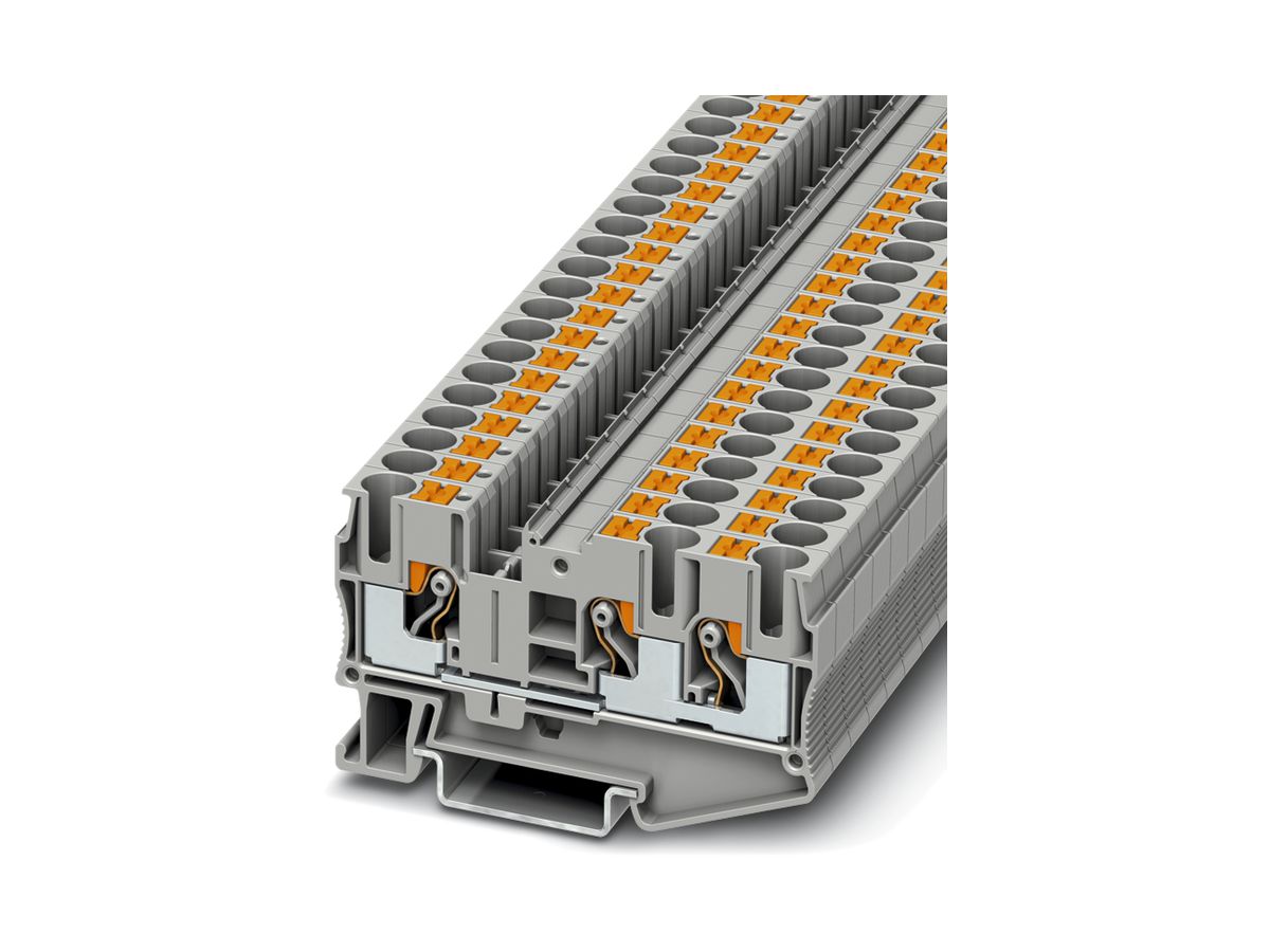 Reihenklemme 0.5…10mm² grau Push-in-Anschluss PT 6-TWIN
