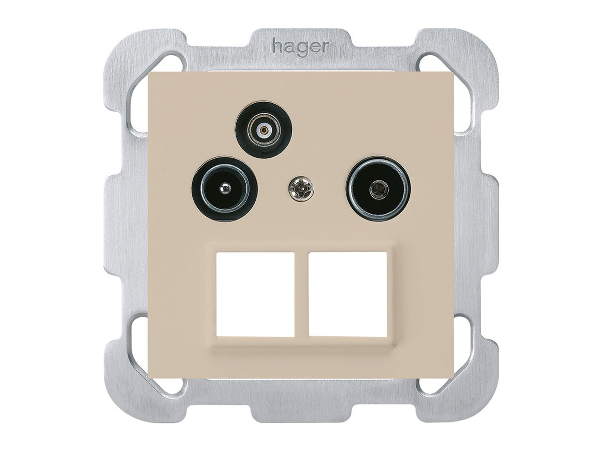 UP-Antennendose R/TV-Daten kallysto HMS B 2GHz 11db beige