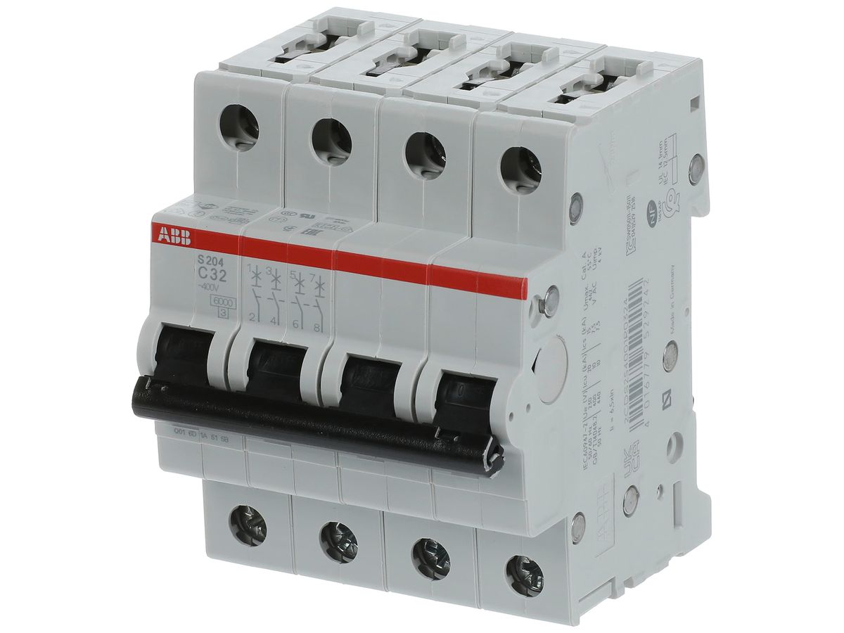 Leitungsschutzschalter ABB S204-C32 32A C 6kA