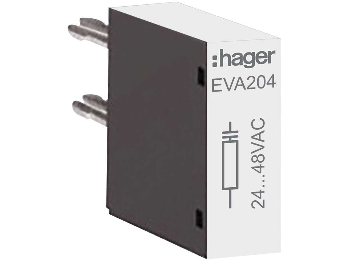 RC-Glied Hager 24VAC zu Schütze EV007…EV015, EVN022