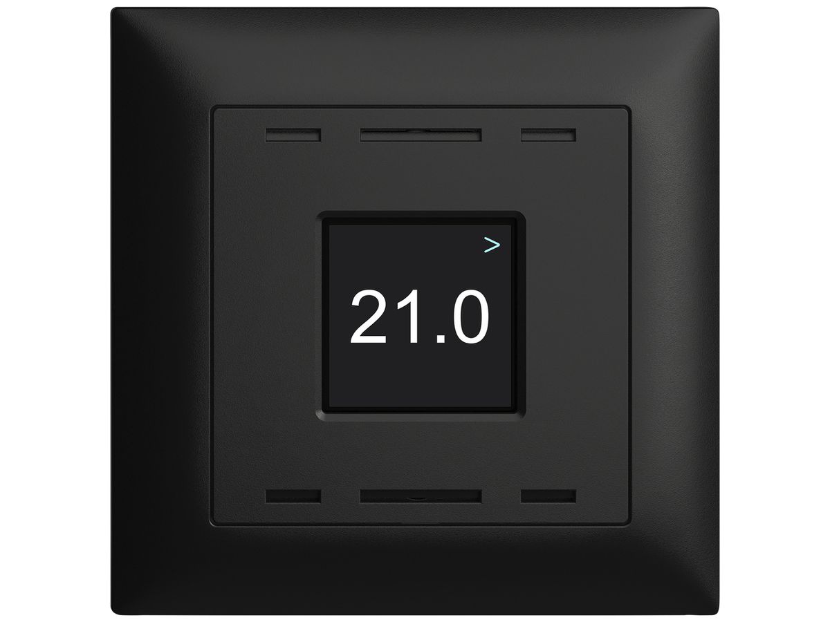 UP-Raumtemperatursensor EDIZIOdue Wiser 230V 5…30°C schwarz