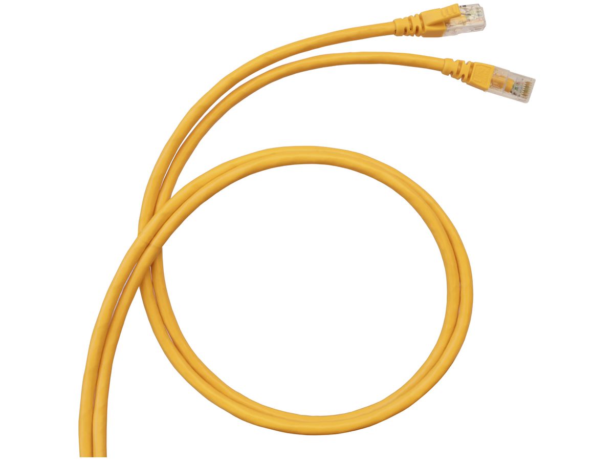 Patchkabel RJ45 Legrand Linkeo C, Kat.6A (TIA) U/UTP+F/UTP AWG26 PVC gelb, 2m