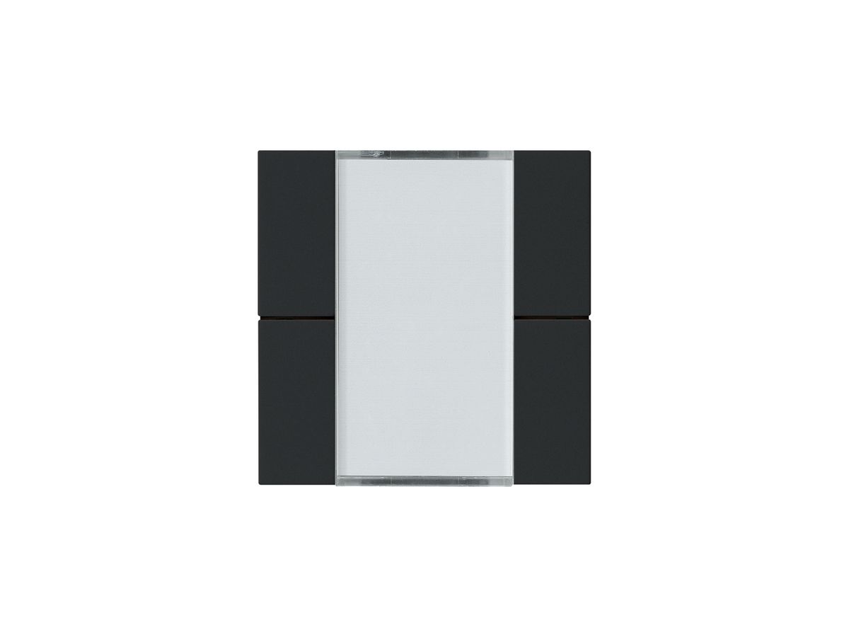 Frontset Hager kallysto 4×KNX systemlink/easylink schwarz