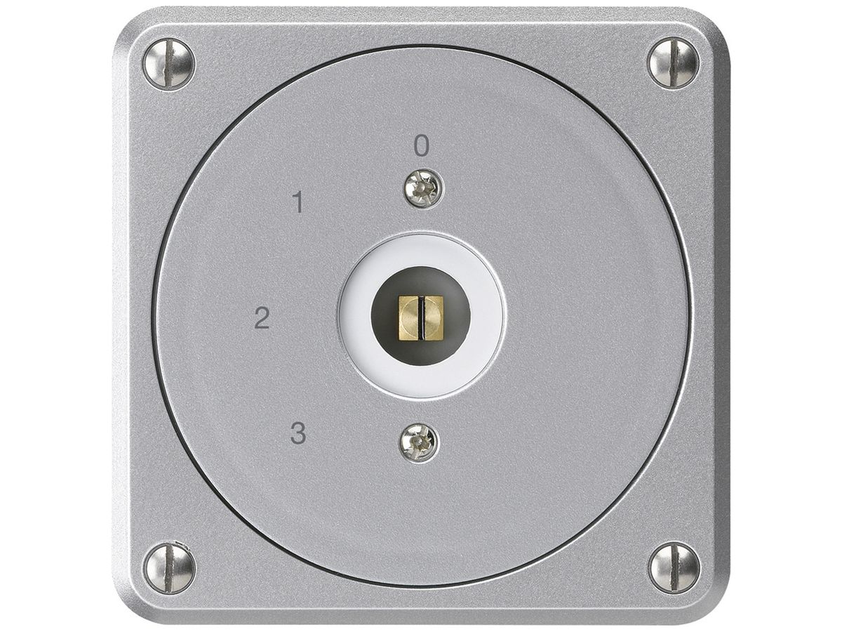 UP-Steckschlüsselschalter robusto ohne Klappdeckel 5/1P aluminium Kombi Vierkant