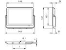 LED-Strahler MAZDA BVP008 20W 1900lm 4000K IP65 110° 140×125mm schwarz