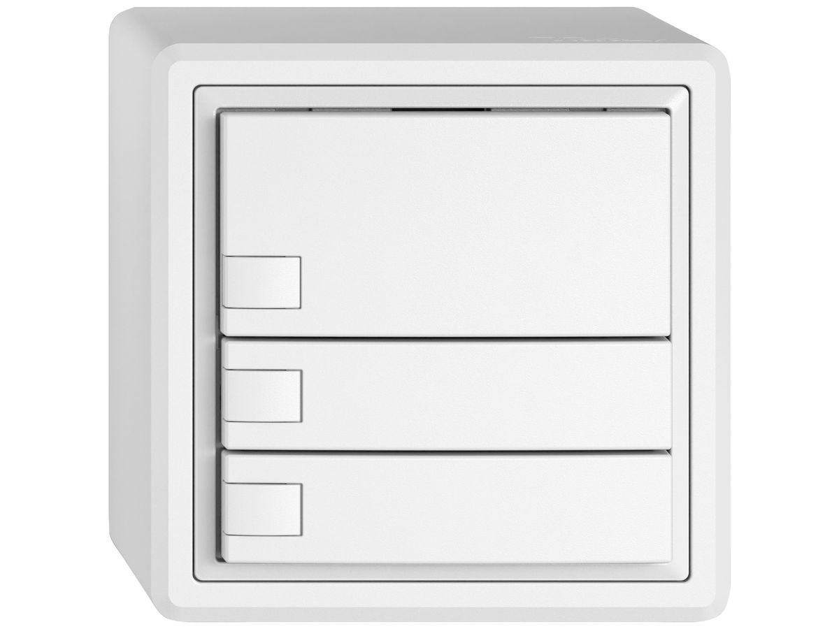 AP-KNX-Taster RGB EDIZIO.liv SNAPFIX® Temperaturfüh.o.LED 3×Taste 1-Tbed.ws